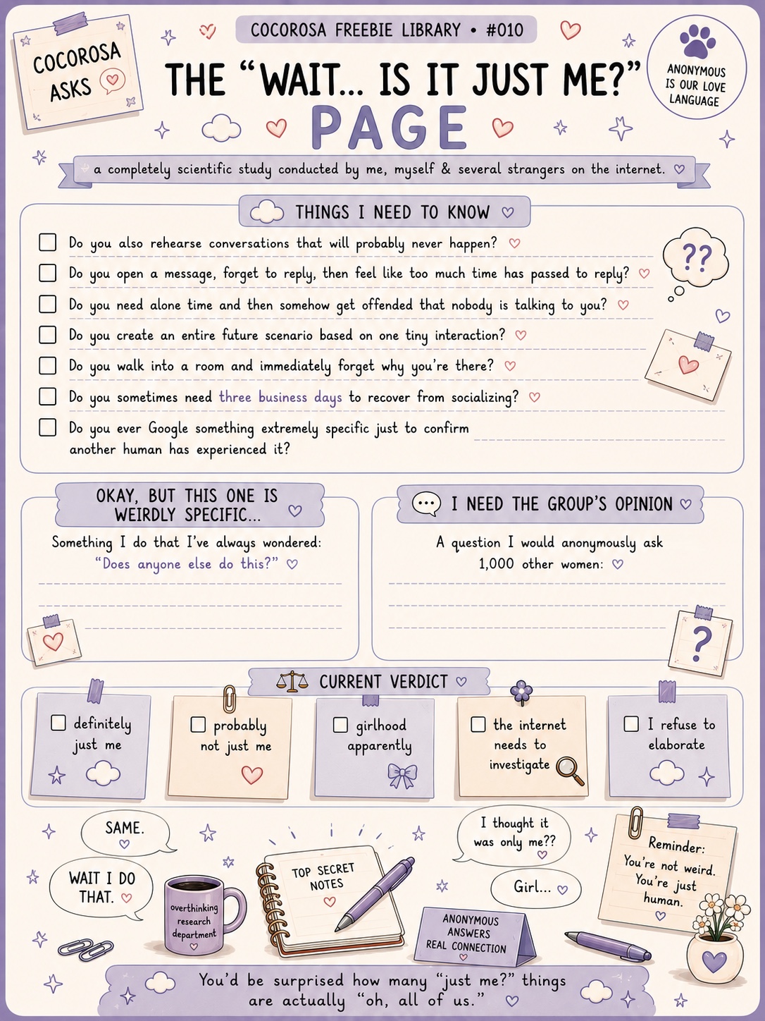 Preview of The “Wait… Is It Just Me?” Page